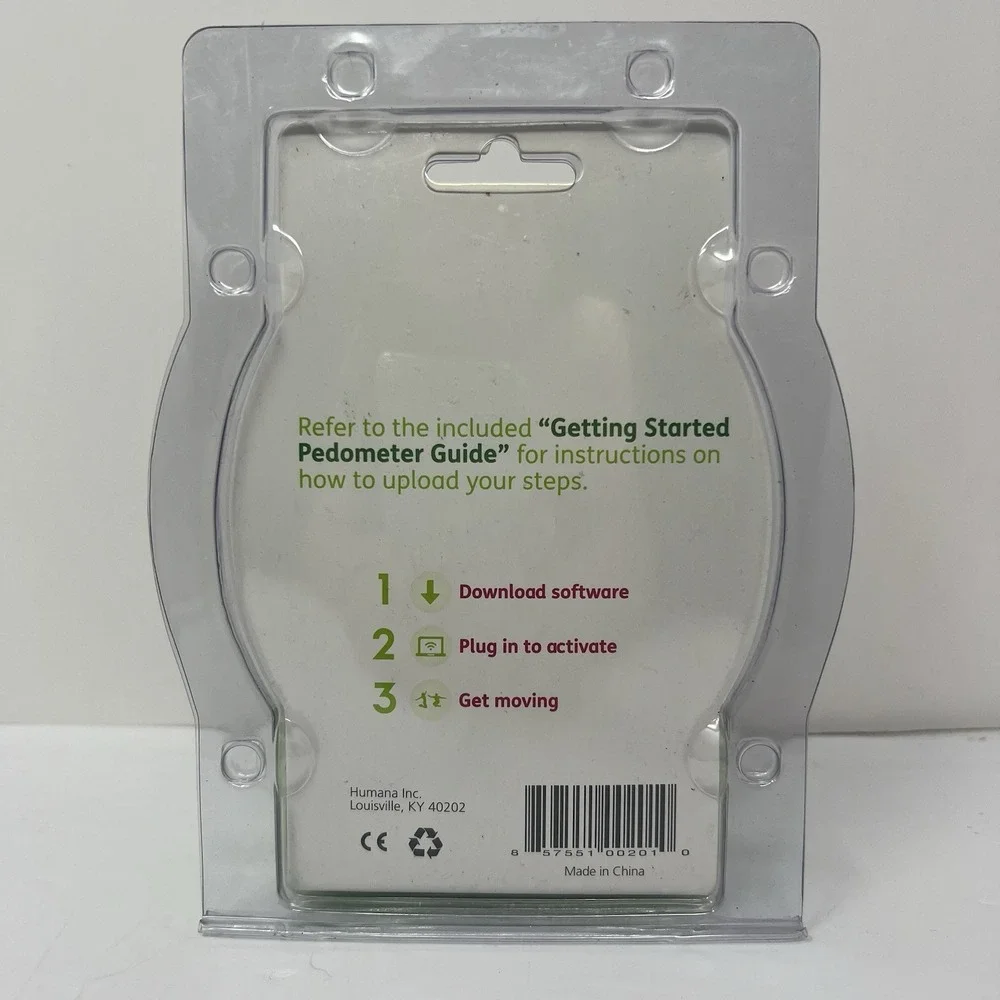Humana‎ Gear g1.0 Pedometer Counts Steps Daily Tracks Progress Walk Run Jog